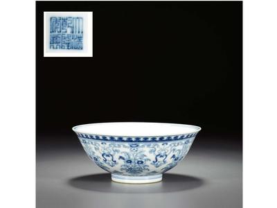 1069 青花淡描花卉碗_中鸿信国际2015春季拍卖会_中鸿信_易拍全球